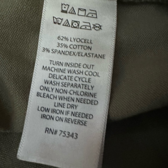 C&C California Green Relaxed Wide Leg Cargo Pants Elastic Drawstring Waist Small - Picture 4 of 7